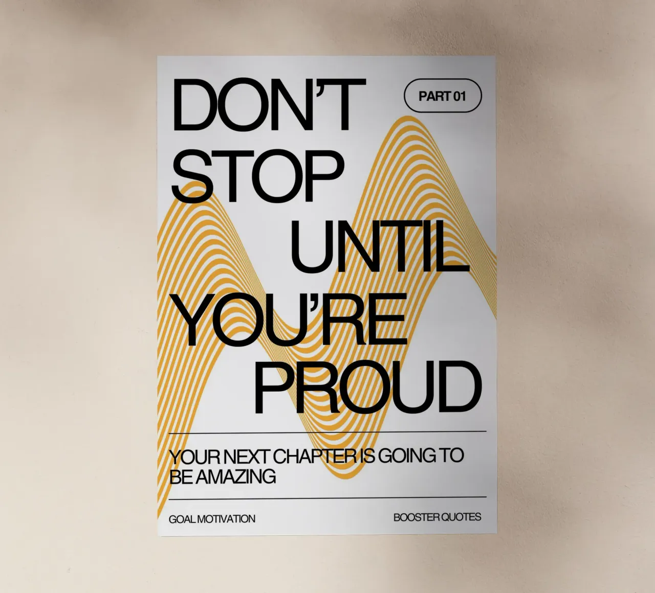 DON‘T STOP UNTIL YOU‘RE PROUD pellicola backlit da Einfach Uebel