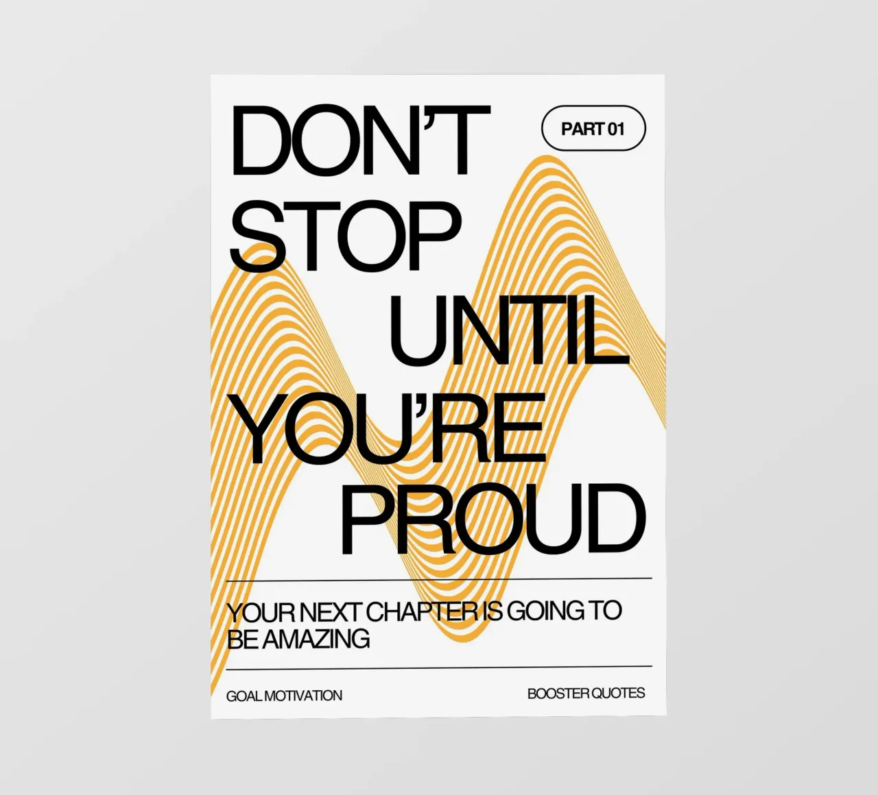 DON‘T STOP UNTIL YOU‘RE PROUD pellicola backlit da Einfach Uebel