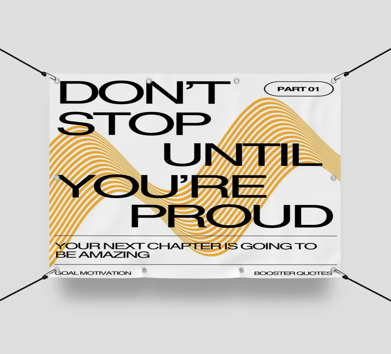 DON‘T STOP UNTIL YOU‘RE PROUD telo in pvc da Einfach Uebel