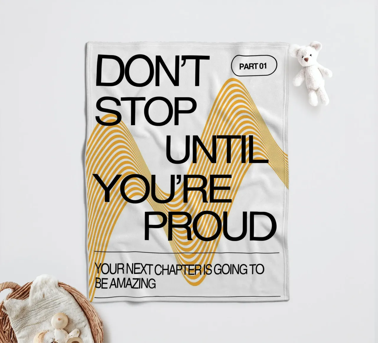 DON‘T STOP UNTIL YOU‘RE PROUD coperta in pile da Einfach Uebel