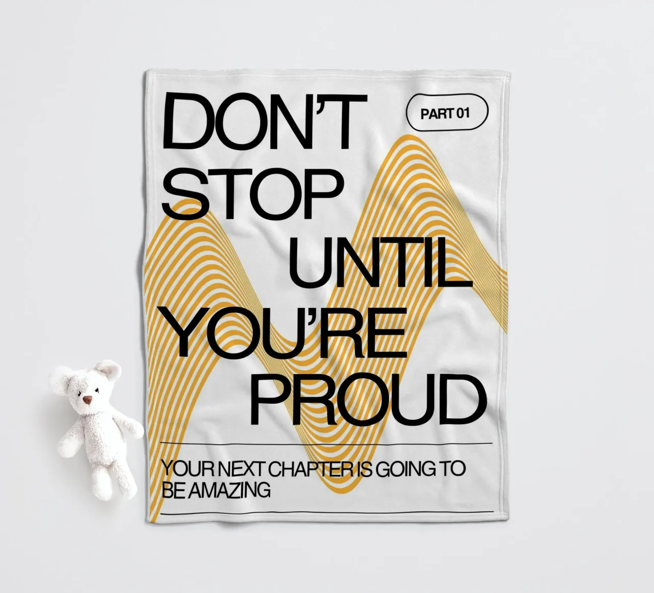 DON‘T STOP UNTIL YOU‘RE PROUD coperta in pile da Einfach Uebel