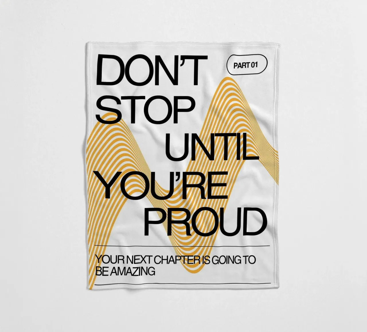 DON‘T STOP UNTIL YOU‘RE PROUD coperta in pile da Einfach Uebel