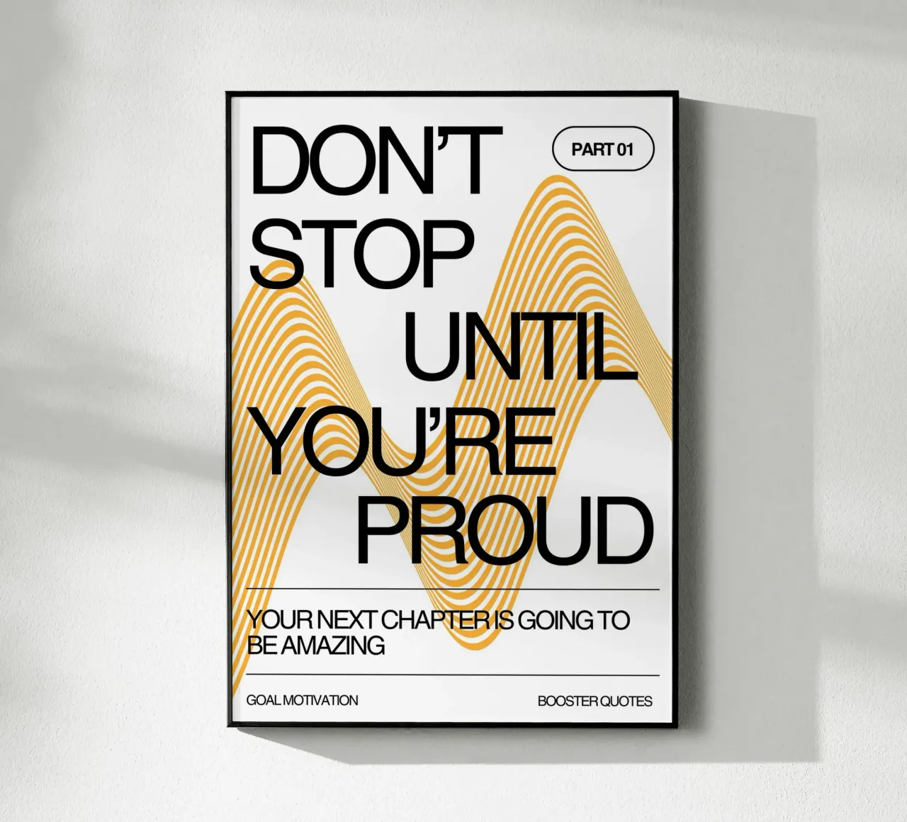 DON‘T STOP UNTIL YOU‘RE PROUD plexiglass da Einfach Uebel