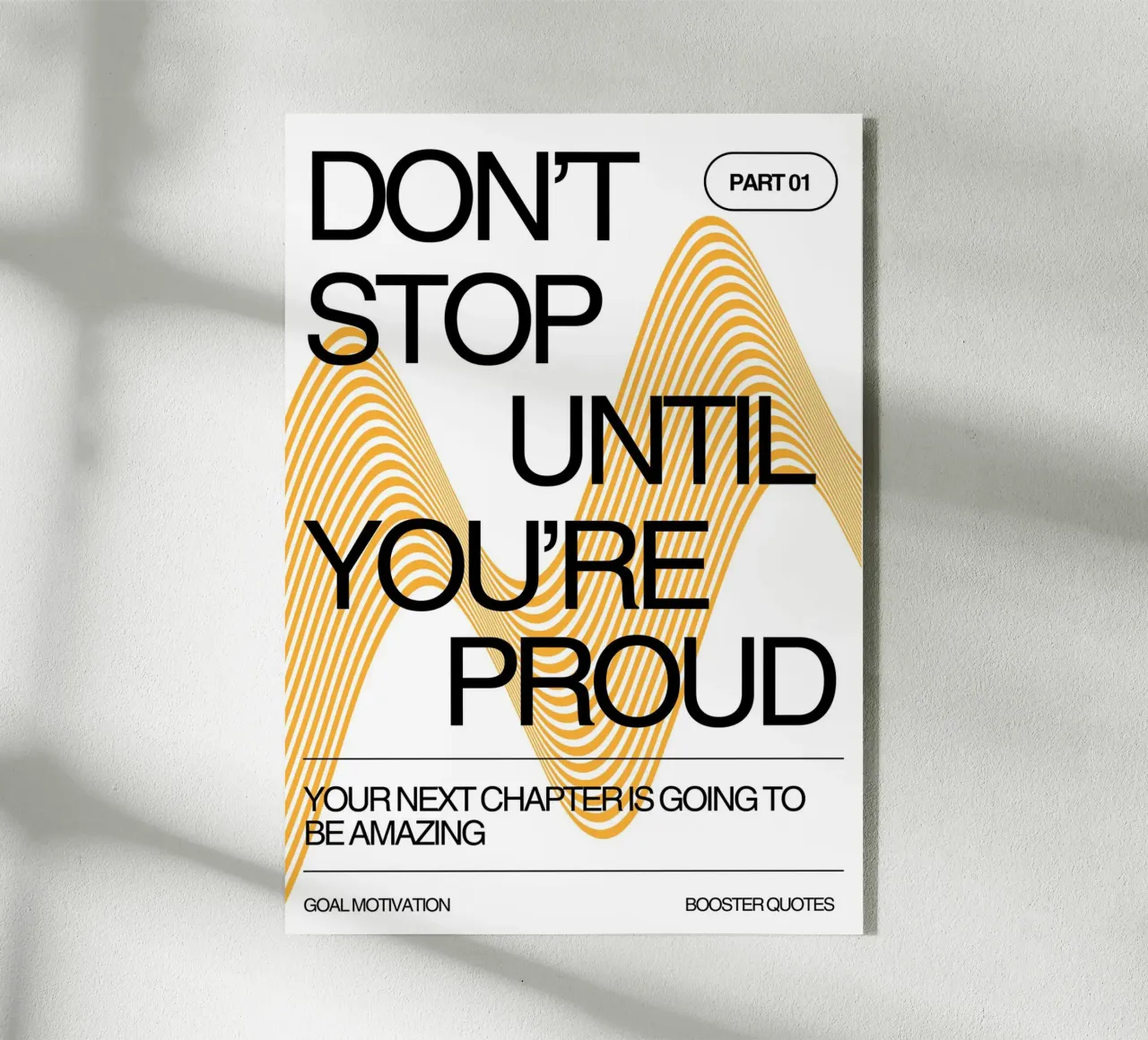 DON‘T STOP UNTIL YOU‘RE PROUD plexiglass da Einfach Uebel
