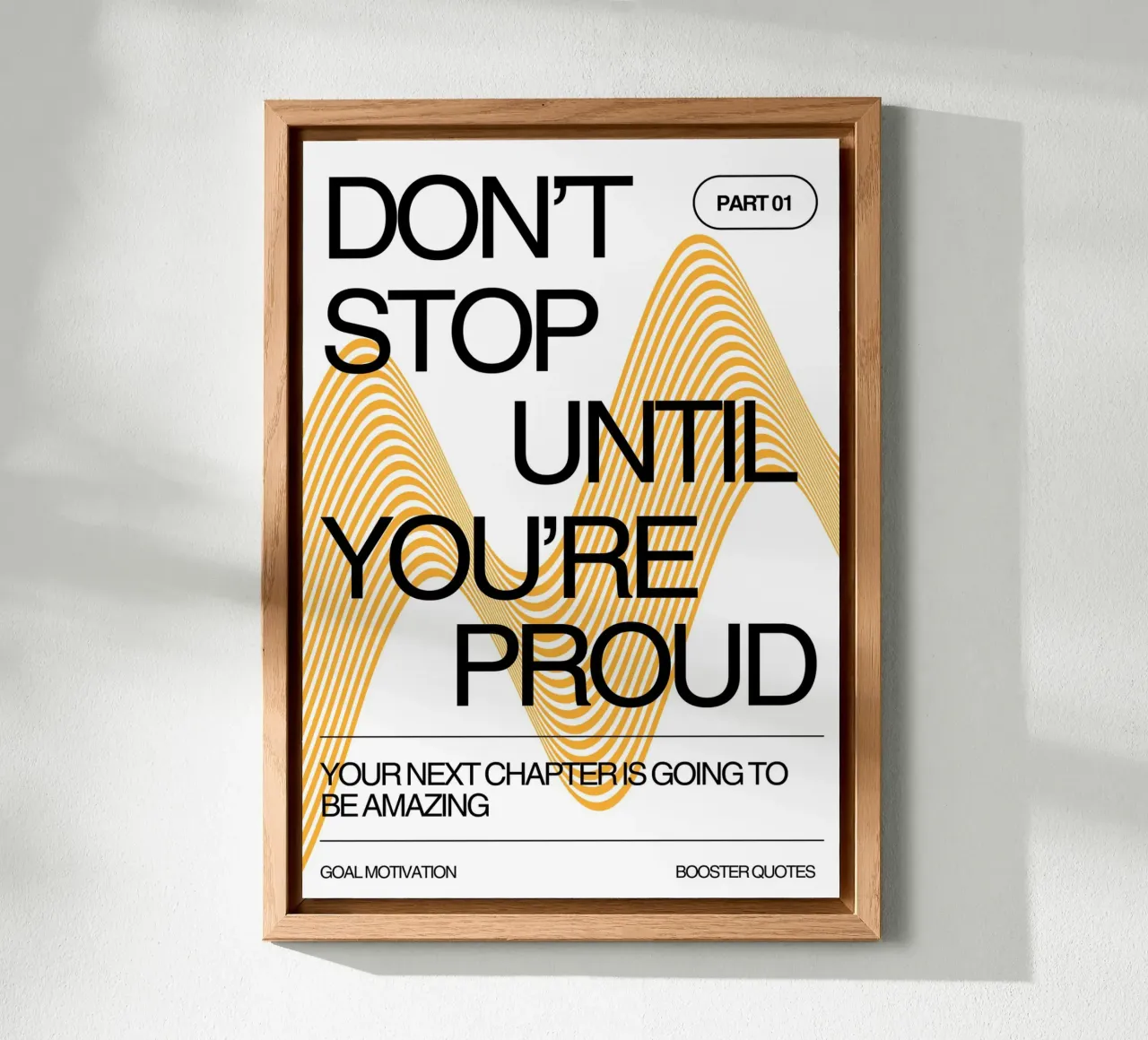 DON‘T STOP UNTIL YOU‘RE PROUD alluminio dibond da Einfach Uebel