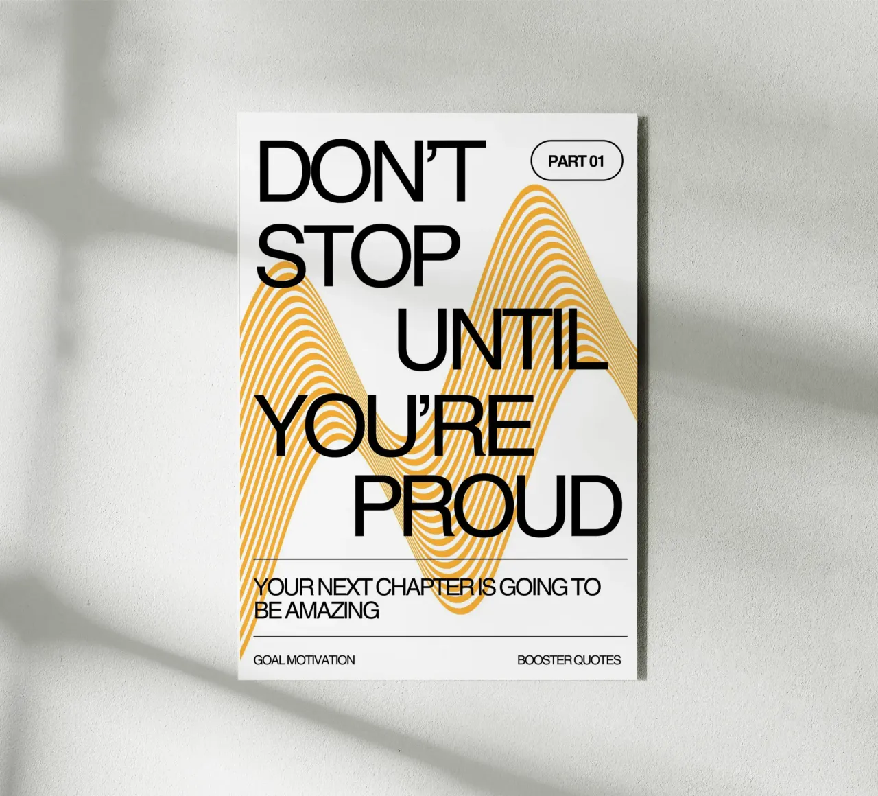 DON‘T STOP UNTIL YOU‘RE PROUD alluminio dibond da Einfach Uebel