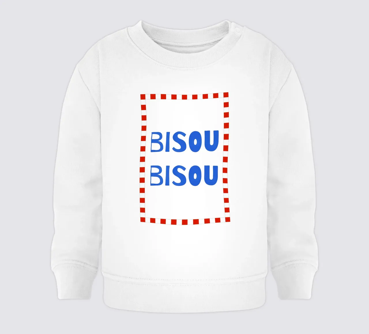 bisou bisou. felpa neonato da FRICKE DESIGN