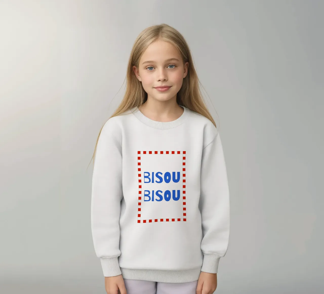 bisou bisou. Kinder Sweatshirt von FRICKE DESIGN