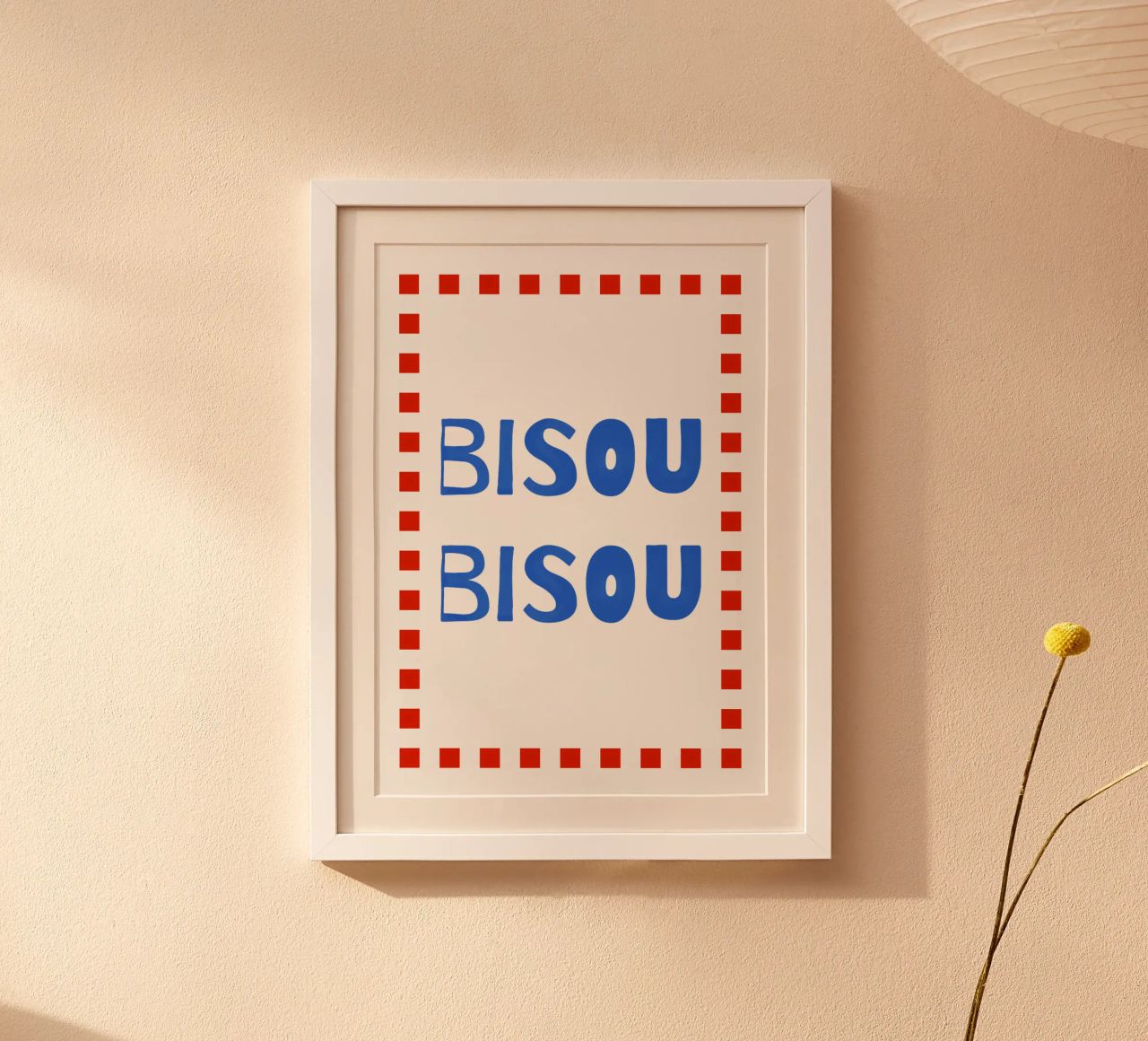 bisou bisou. Poster von FRICKE DESIGN