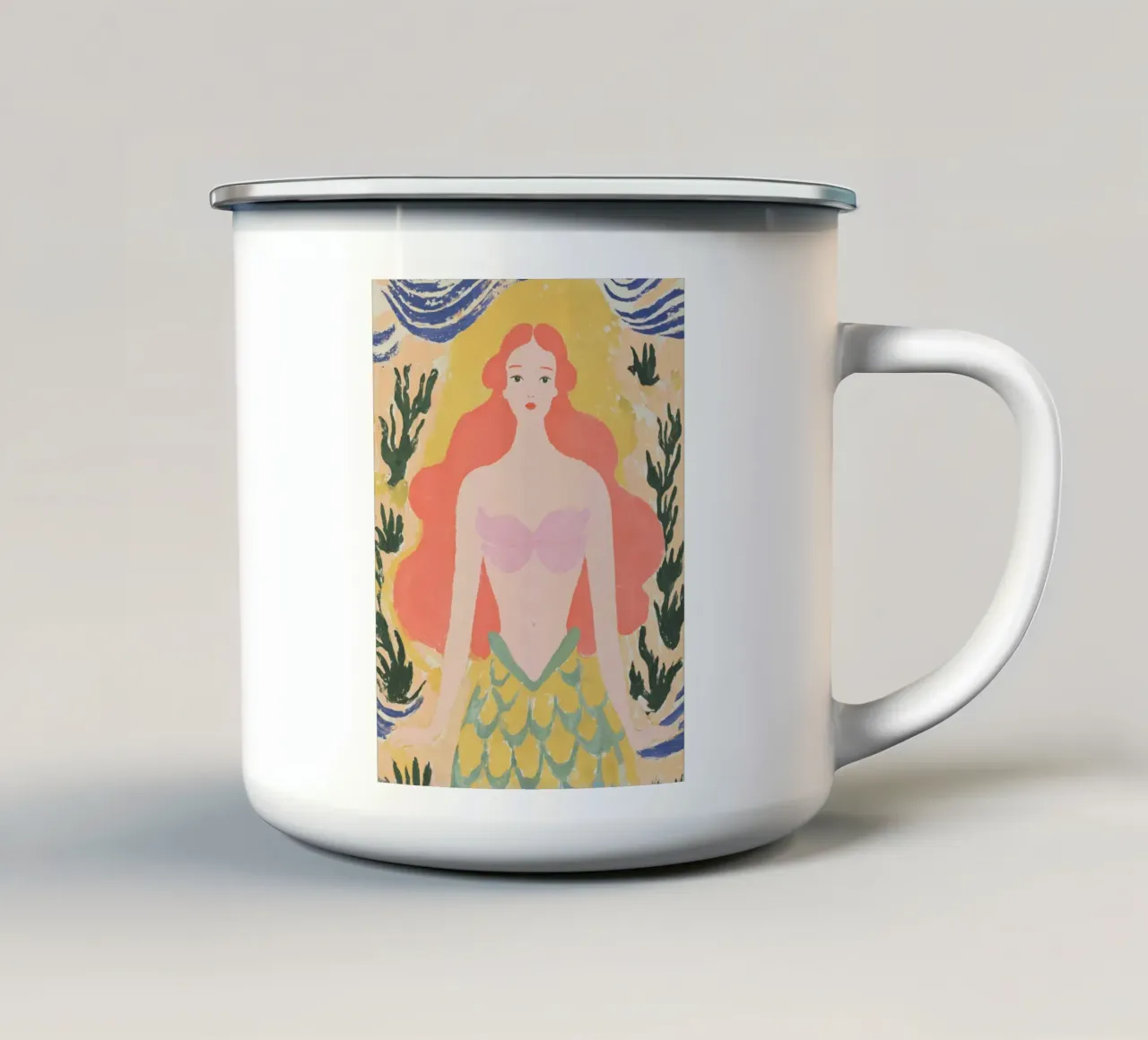 Magia delle sirene tazza in smalto da Carinaprint