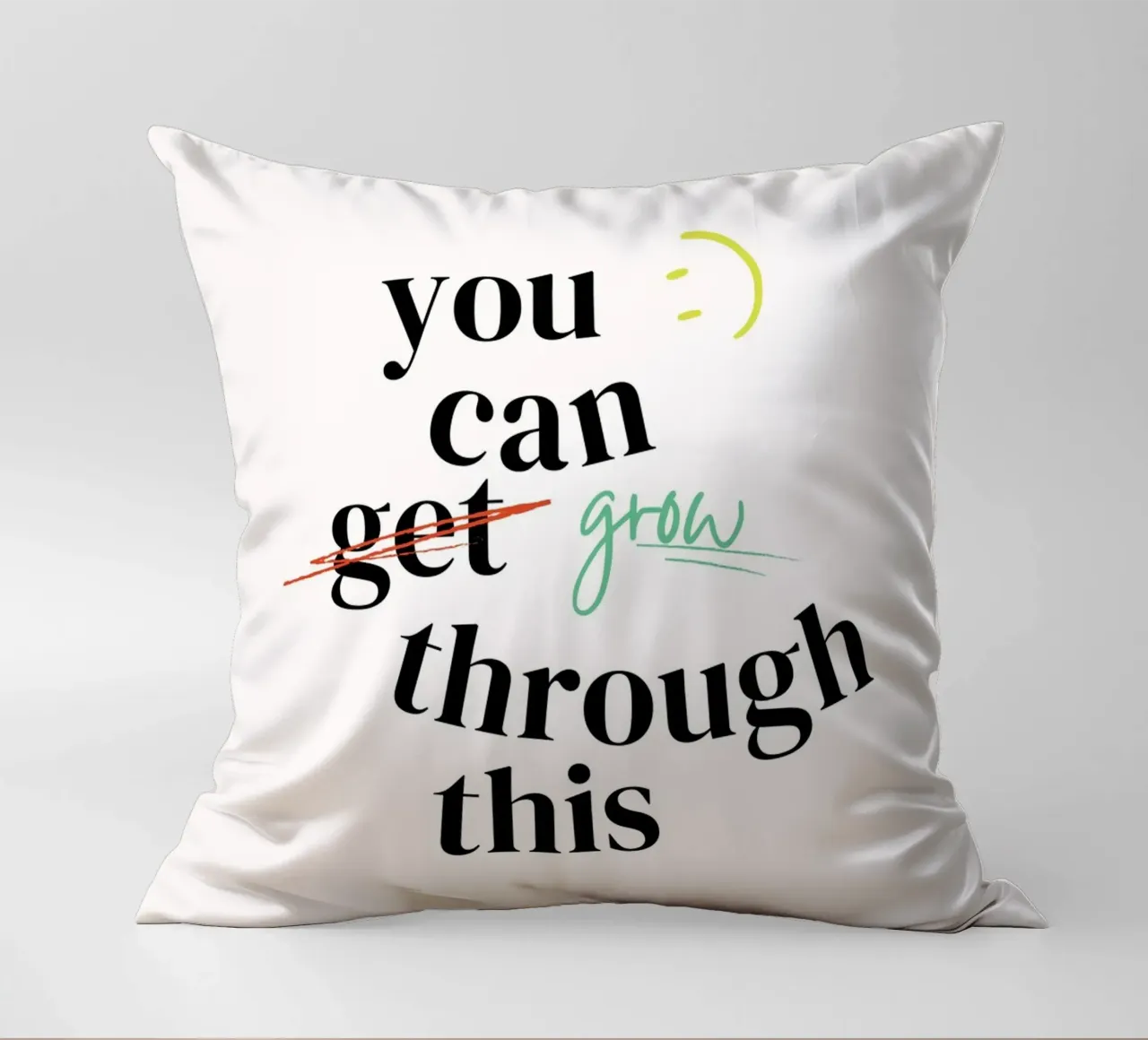 YOU CAN GROW TROUGH THIS decorative cushion by Einfach Uebel