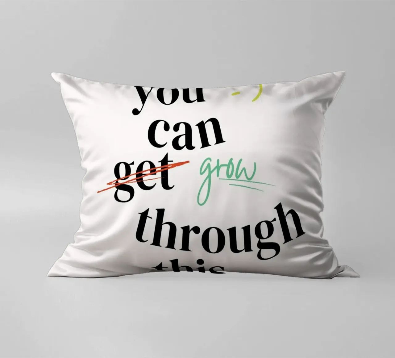 YOU CAN GROW TROUGH THIS decorative cushion by Einfach Uebel
