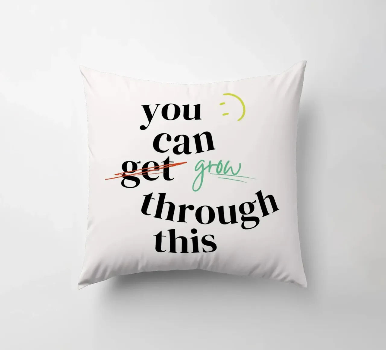 YOU CAN GROW TROUGH THIS decorative cushion by Einfach Uebel