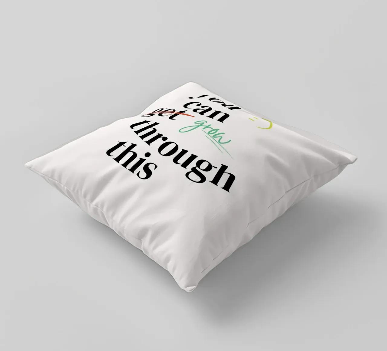 YOU CAN GROW TROUGH THIS decorative cushion by Einfach Uebel