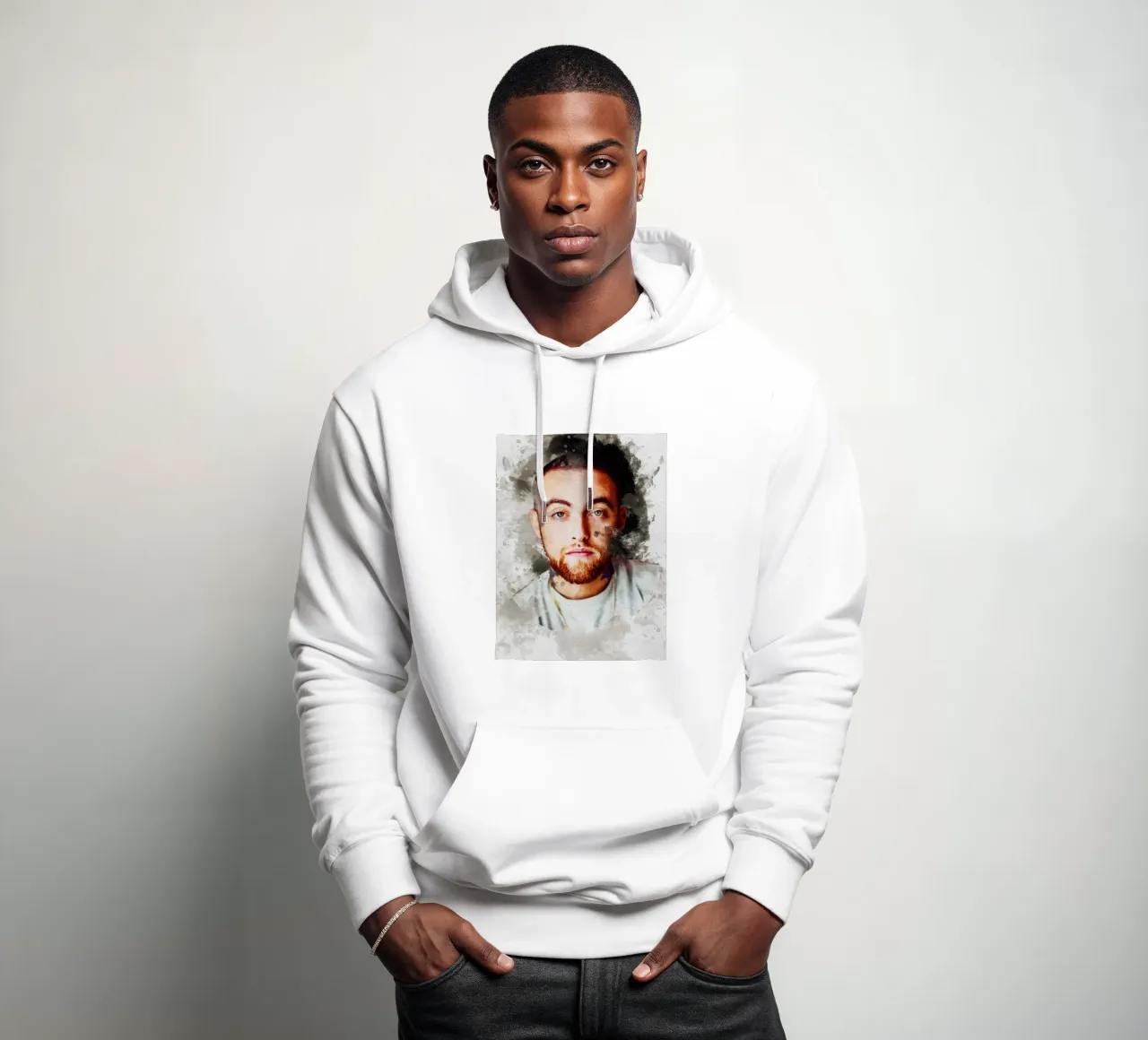 Smudge Mac Miller felpa con cappuccio da Gunawan Rb