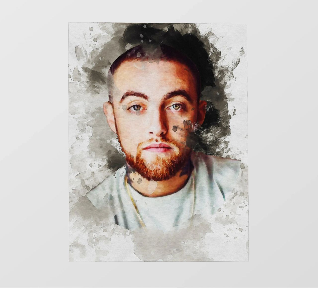 Smudge Mac Miller lámina retroiluminada de Gunawan Rb
