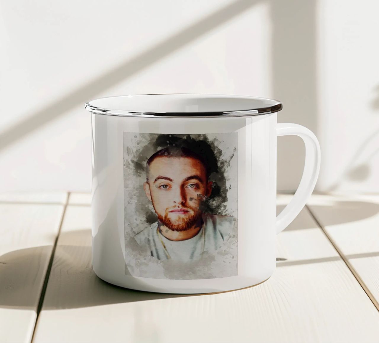 Smudge Mac Miller tazza in smalto da Gunawan Rb