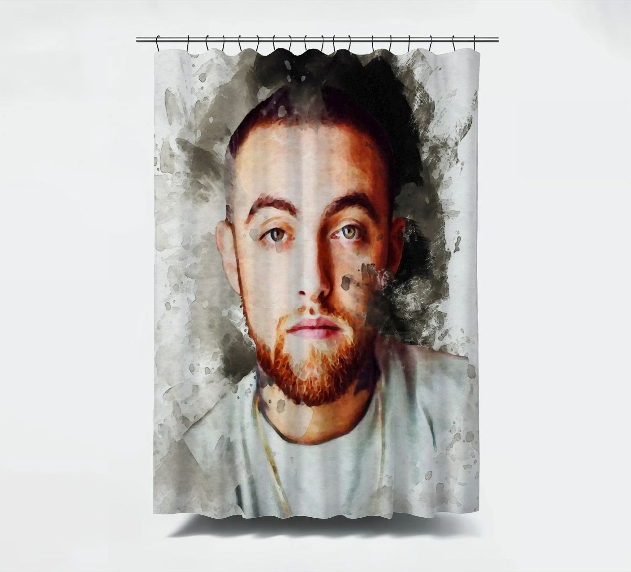 Smudge Mac Miller cortina de baño de Gunawan Rb