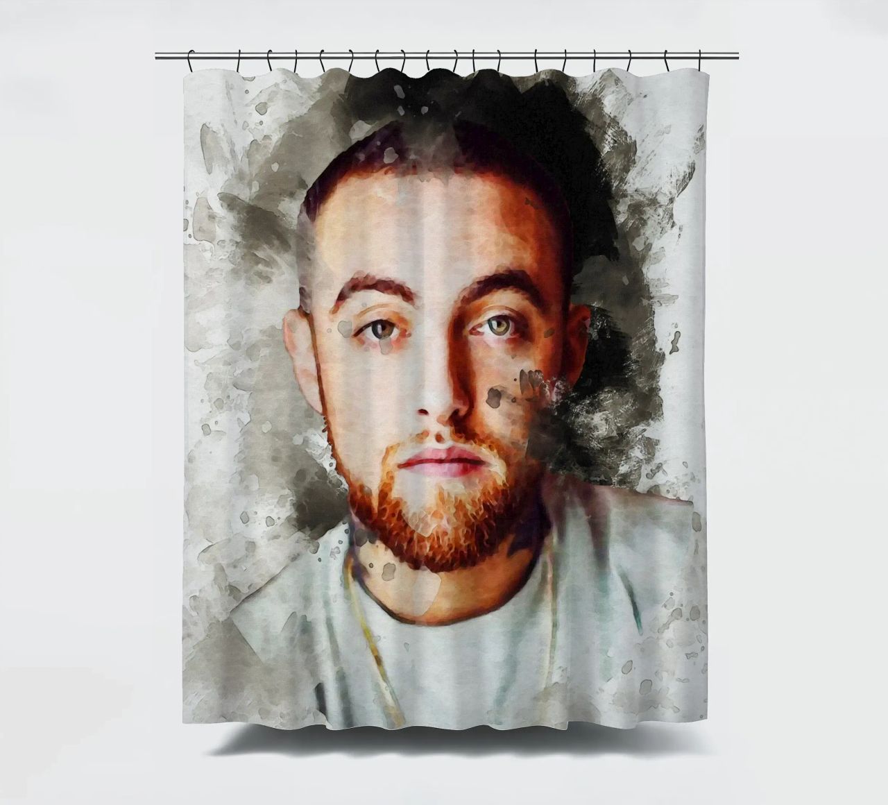 Smudge Mac Miller cortina de baño de Gunawan Rb