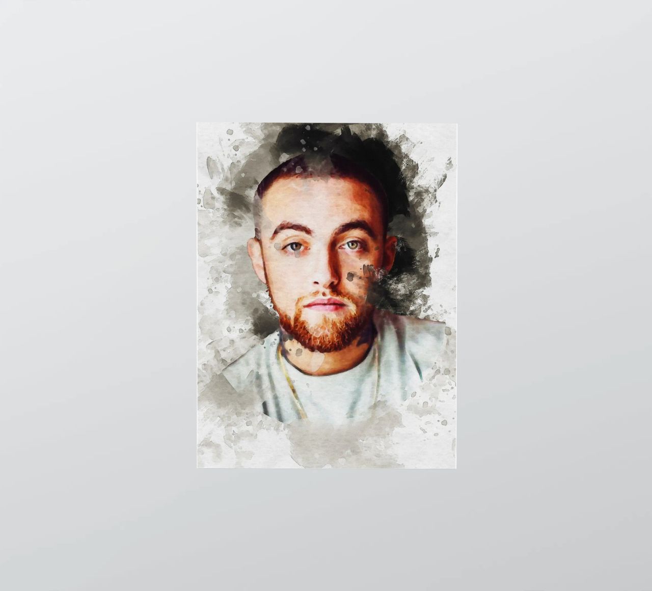Smudge Mac Miller pegatina de Gunawan Rb