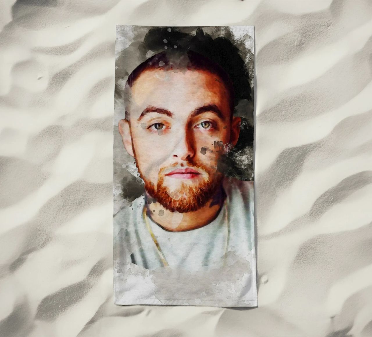 Smudge Mac Miller toalla de playa de Gunawan Rb