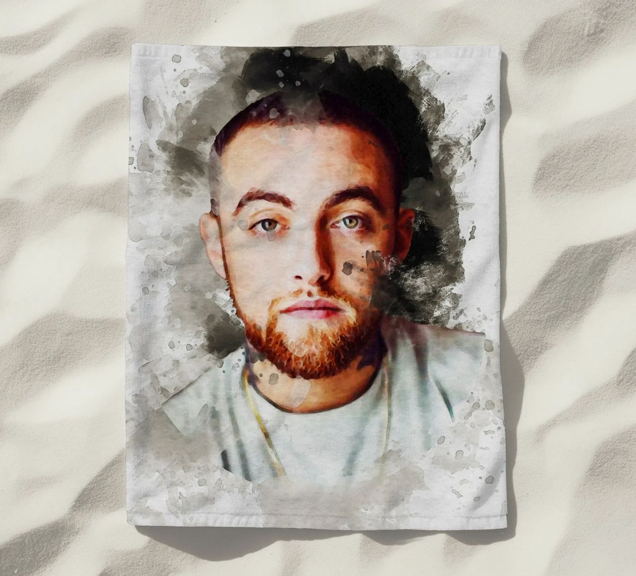 Smudge Mac Miller toalla de playa de Gunawan Rb