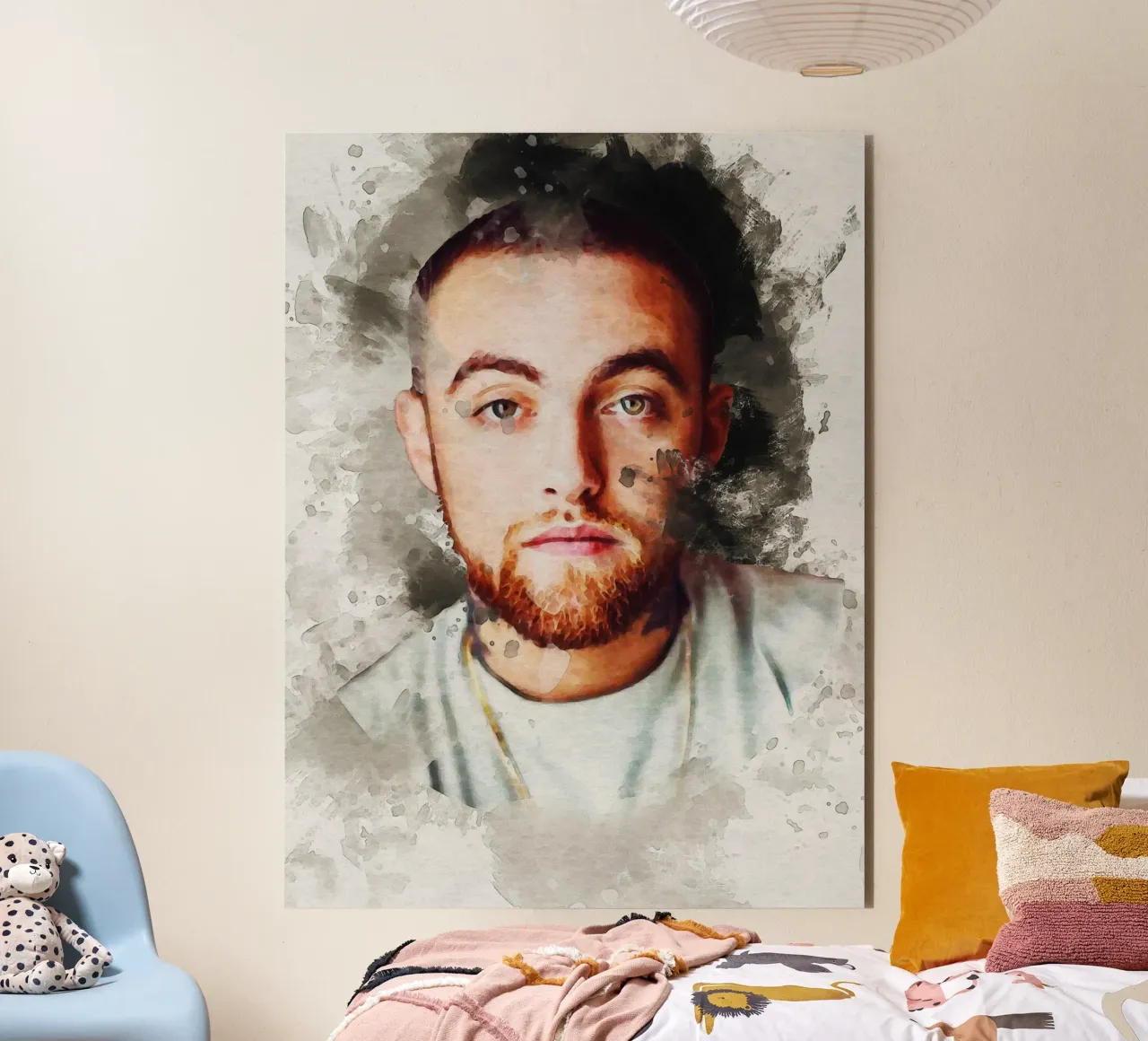Smudge Mac Miller alluminio dibond da Gunawan Rb
