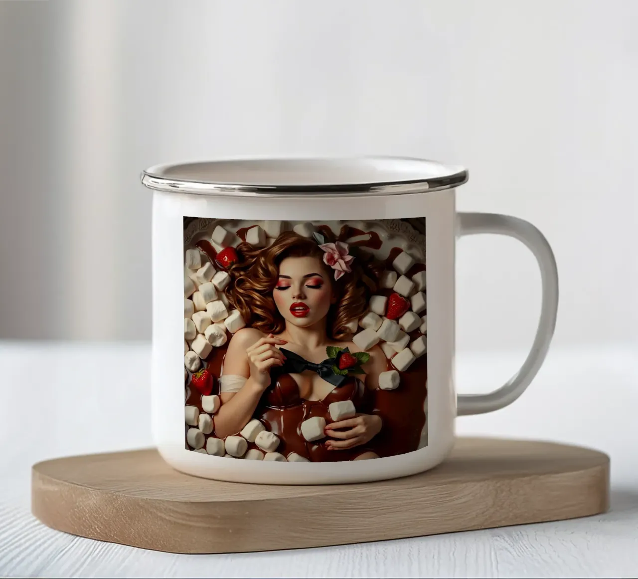 a base di cioccolato tazza in smalto da Anita's Dream