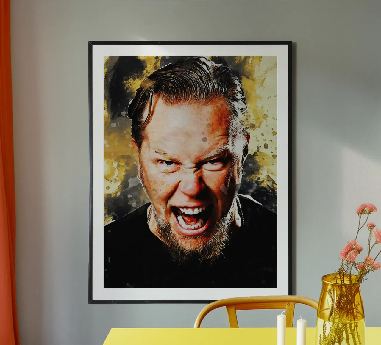 Smudge of Portrait James Hetfield hahnemühle by Gunawan Rb