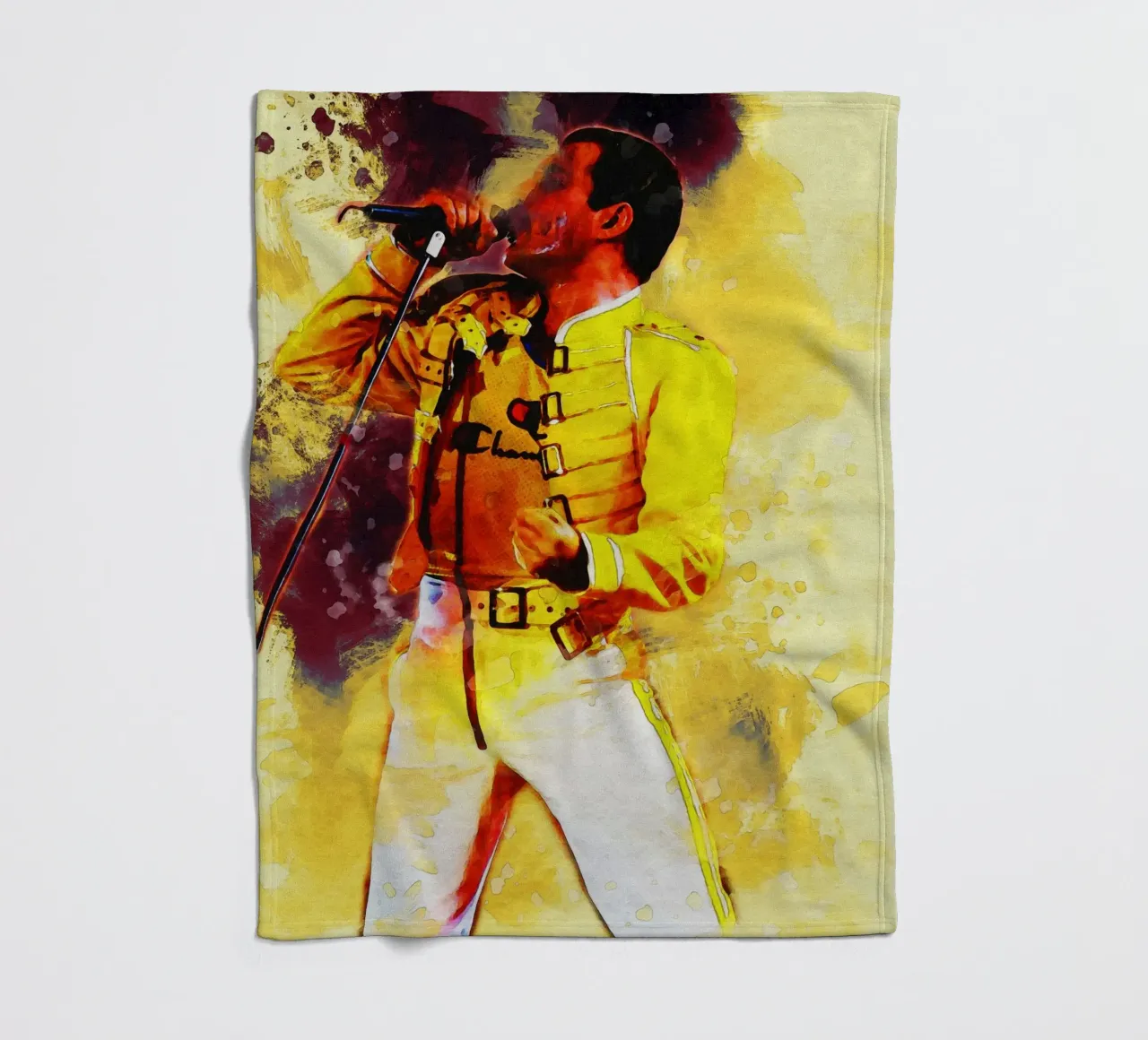 Smudge of Show Must Go On Fleecedecke von Gunawan Rb