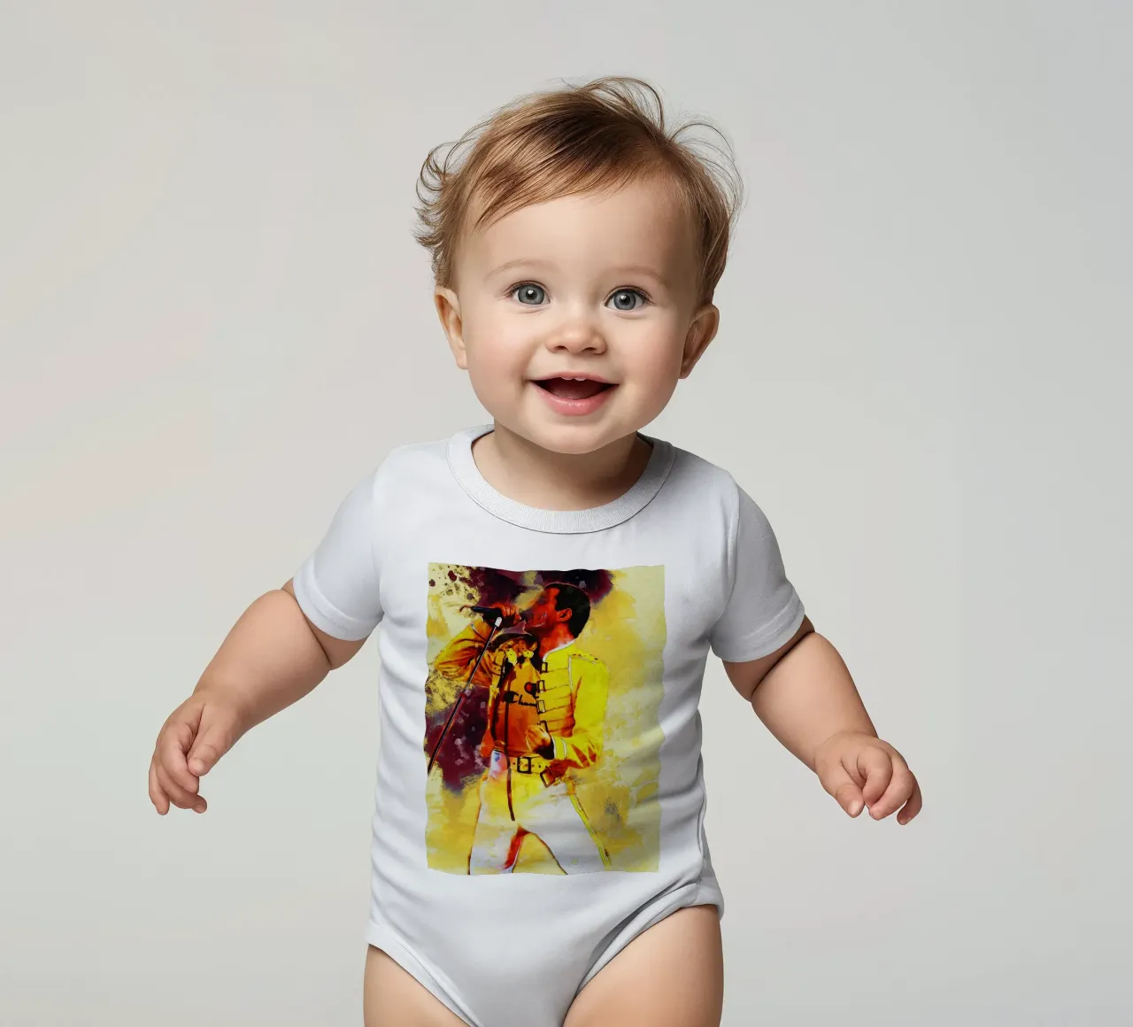 Smudge of Show Must Go On Kurzarm Babybody von Gunawan Rb