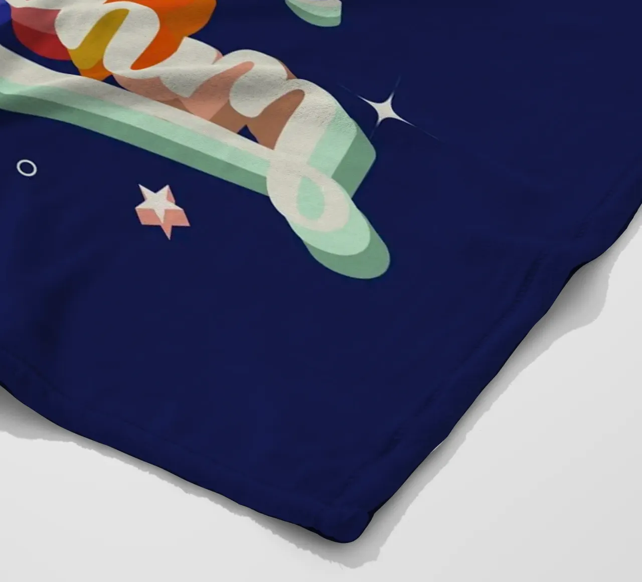 Tanze zu deinem eigenen Rhythmus Retro Bright Text Fleecedecke von showmemars