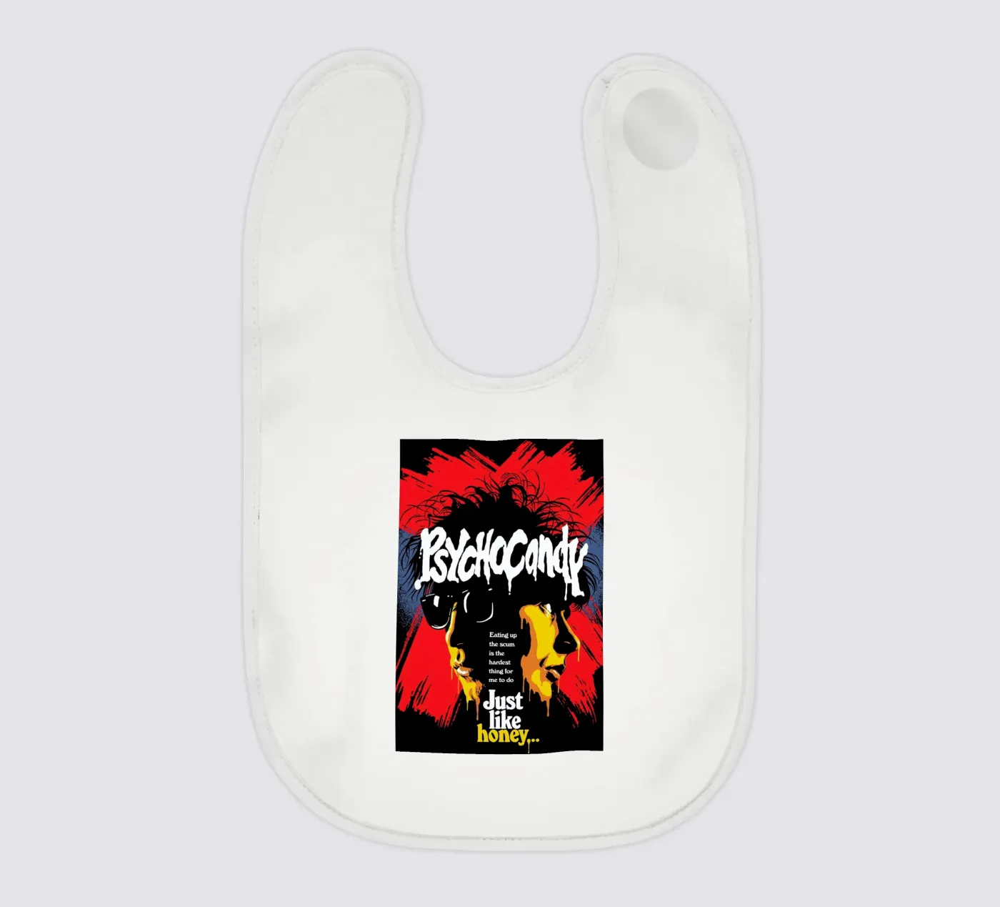 Psycho-candy baby slabbetje van Butcher Billy