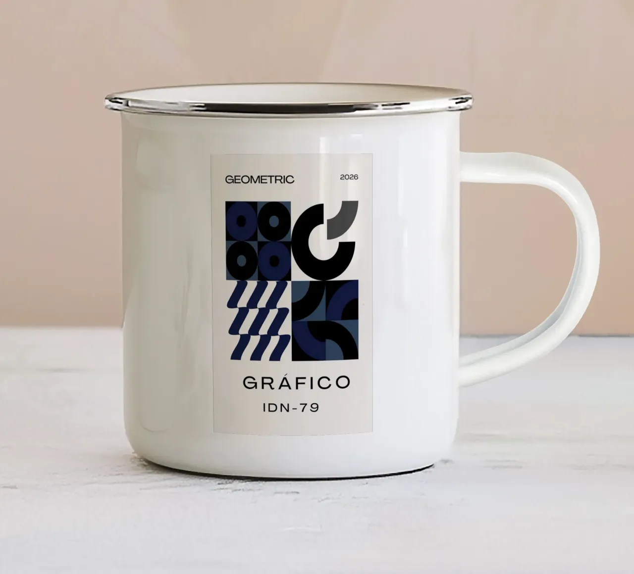 GRAFICO tazza in smalto da Einfach Uebel