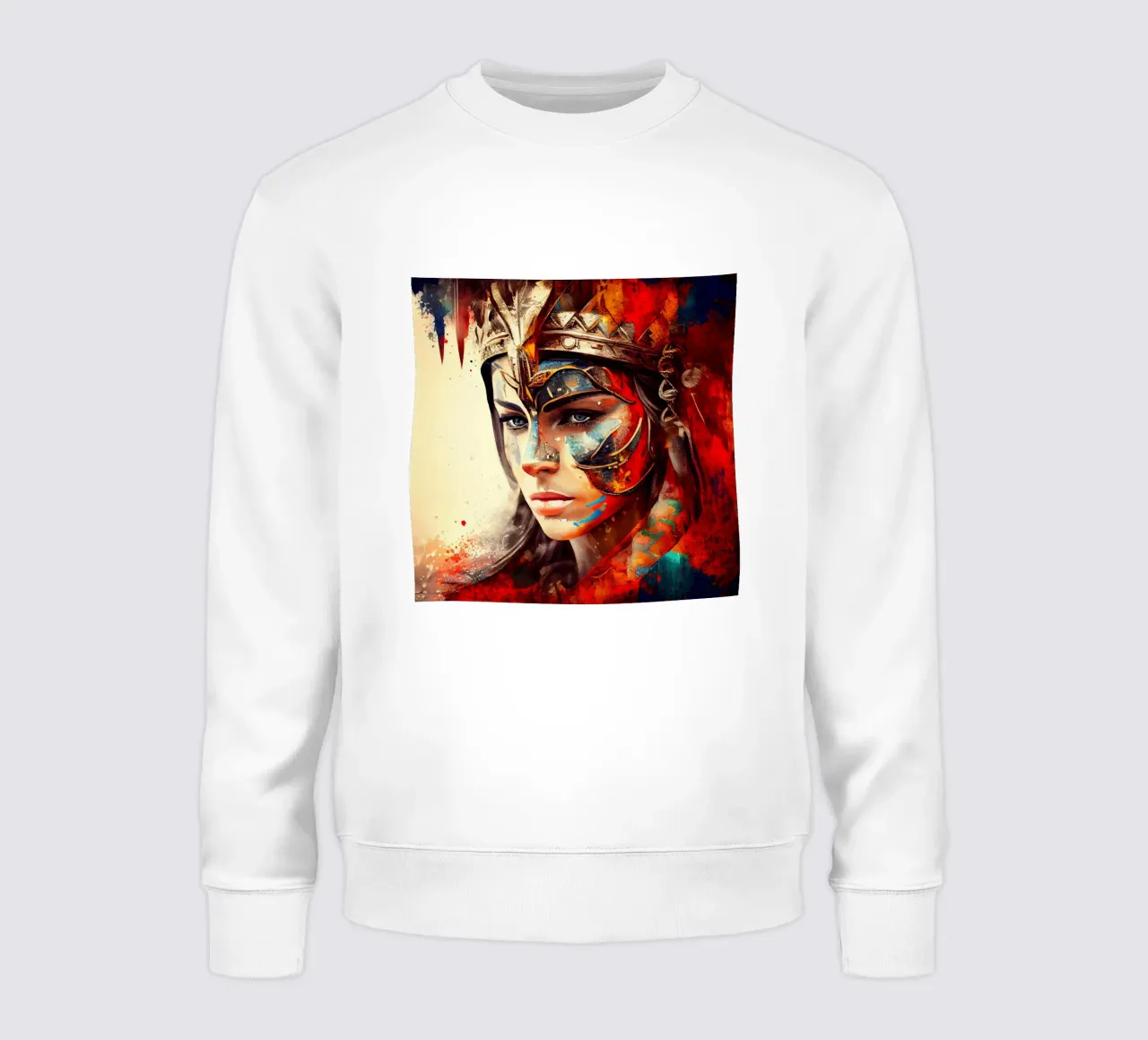 Poderosa mujer guerrera sudadera de Chromatic Fusion Studio