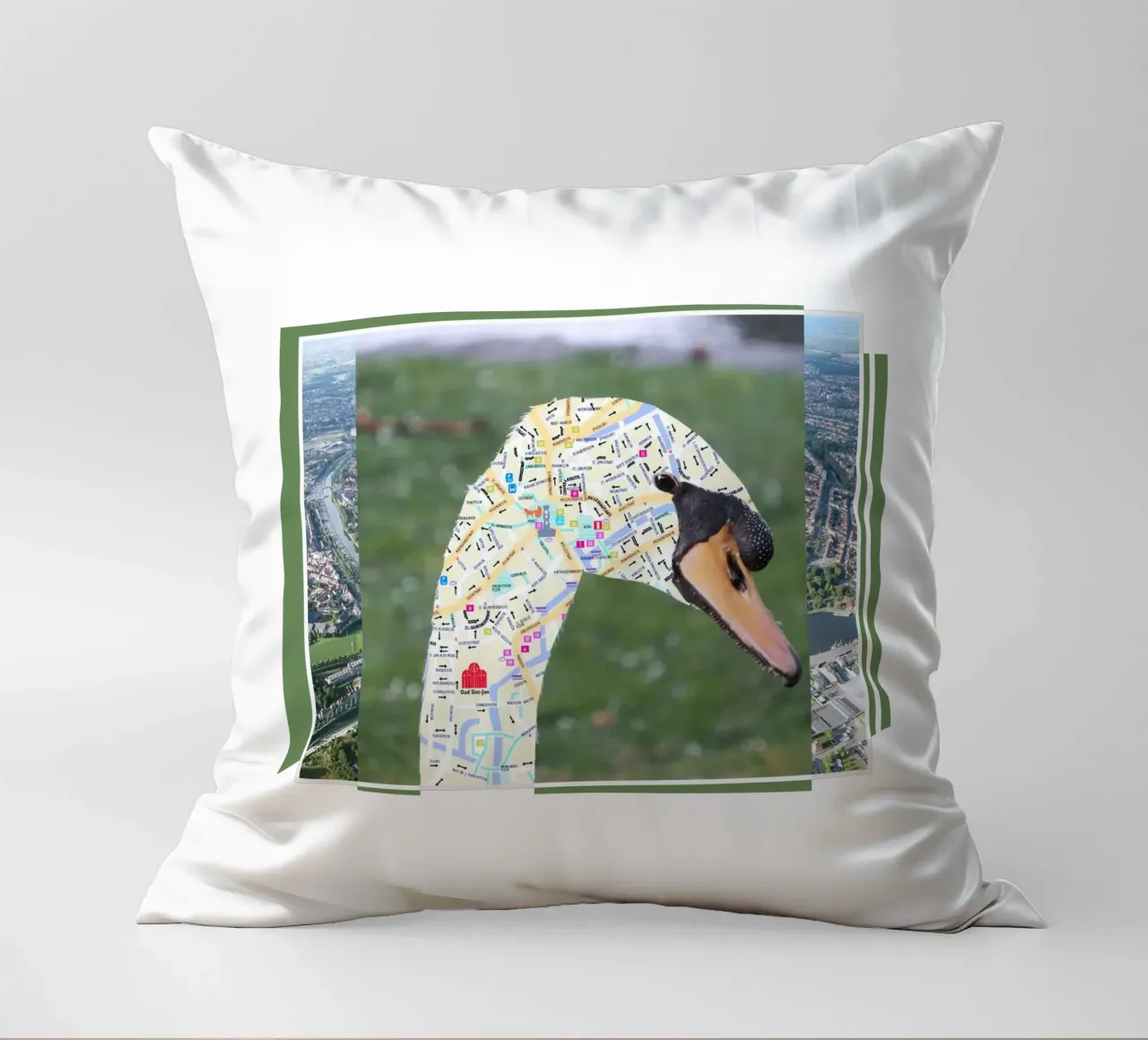 8000 Bruges - swan cuscino da fortrart