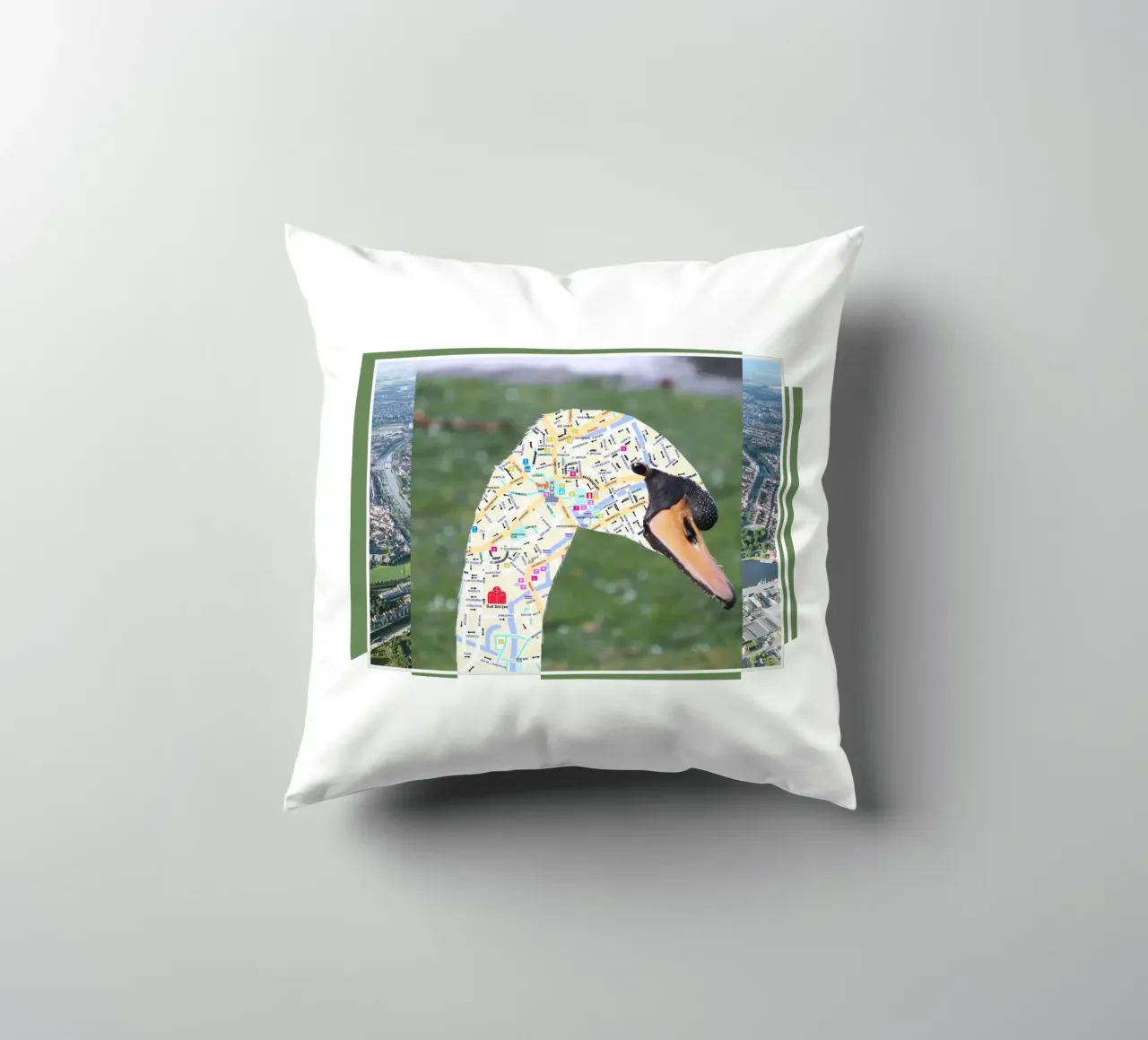8000 Bruges - swan cuscino da fortrart