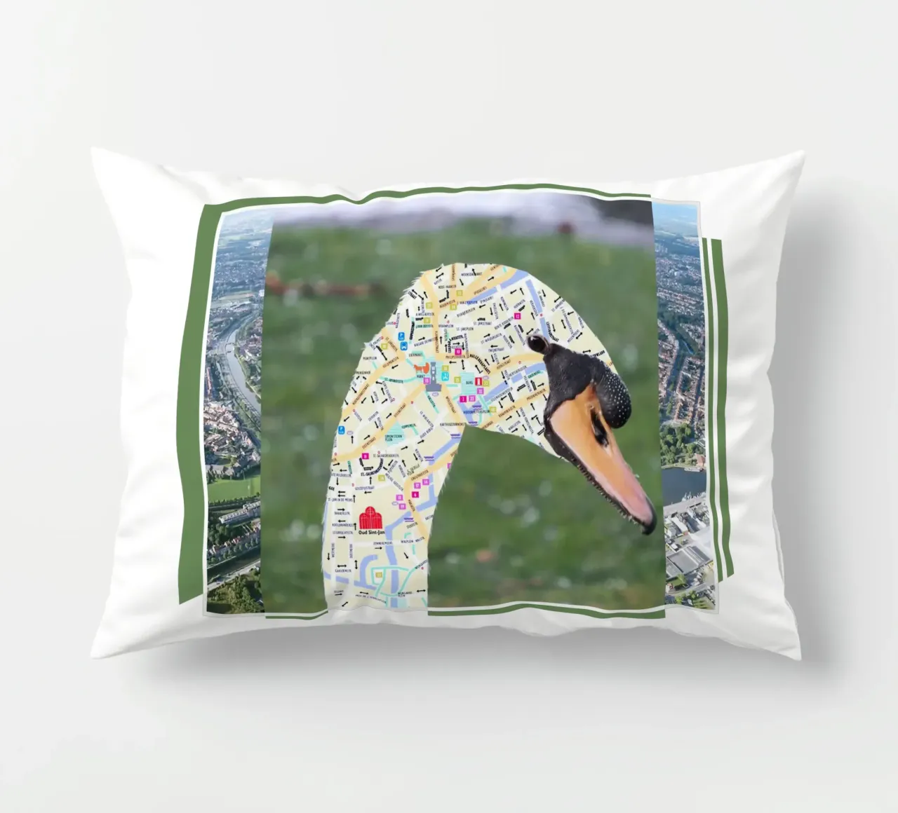 8000 Bruges - swan cuscino da fortrart