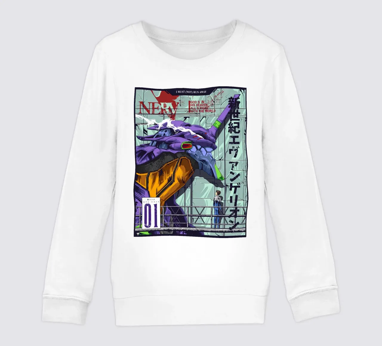 Evangelion - EVA 01 Poster a colori felpa bambino da MERRSHOP
