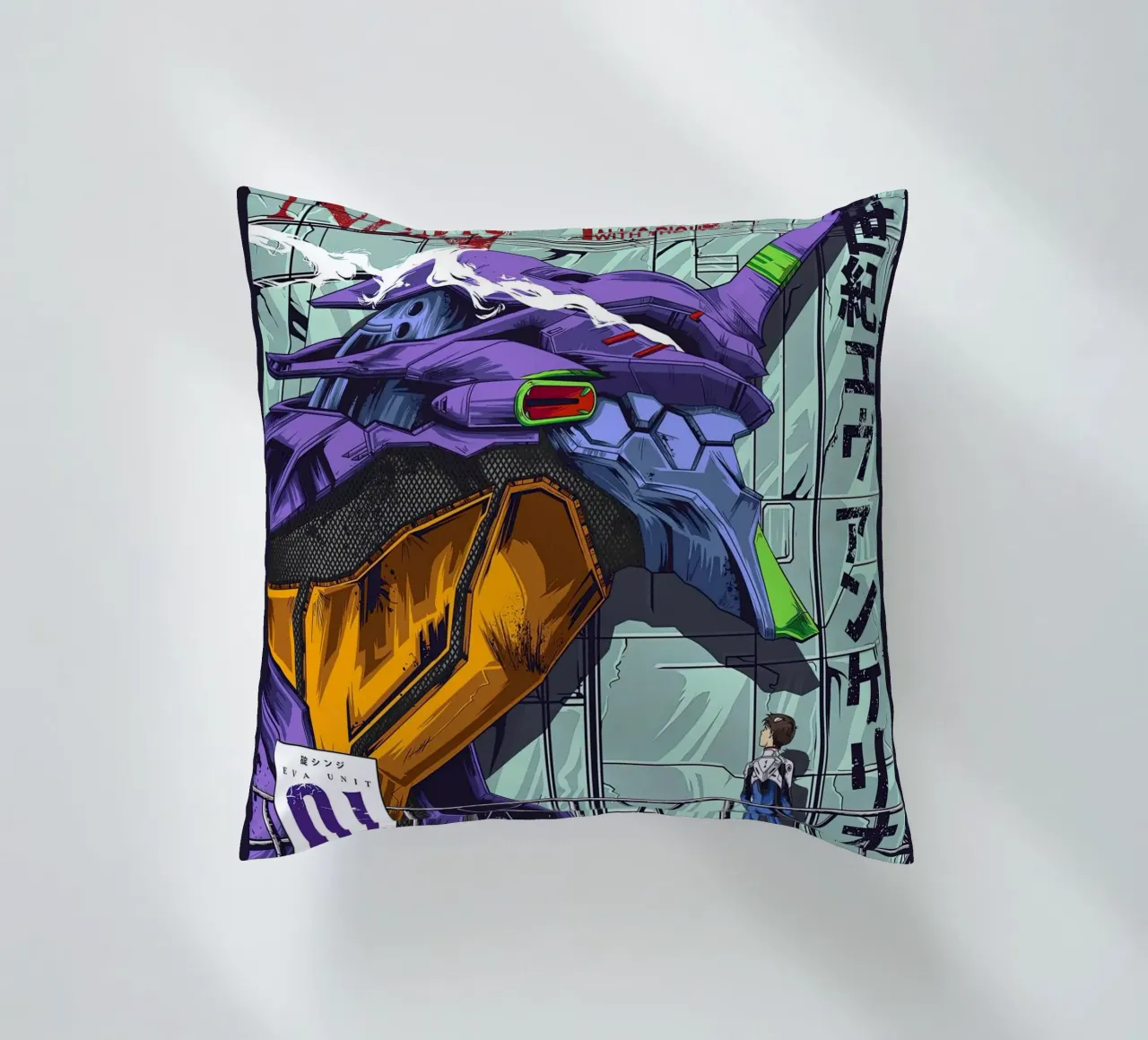 Evangelion - EVA 01 Poster a colori cuscino da MERRSHOP