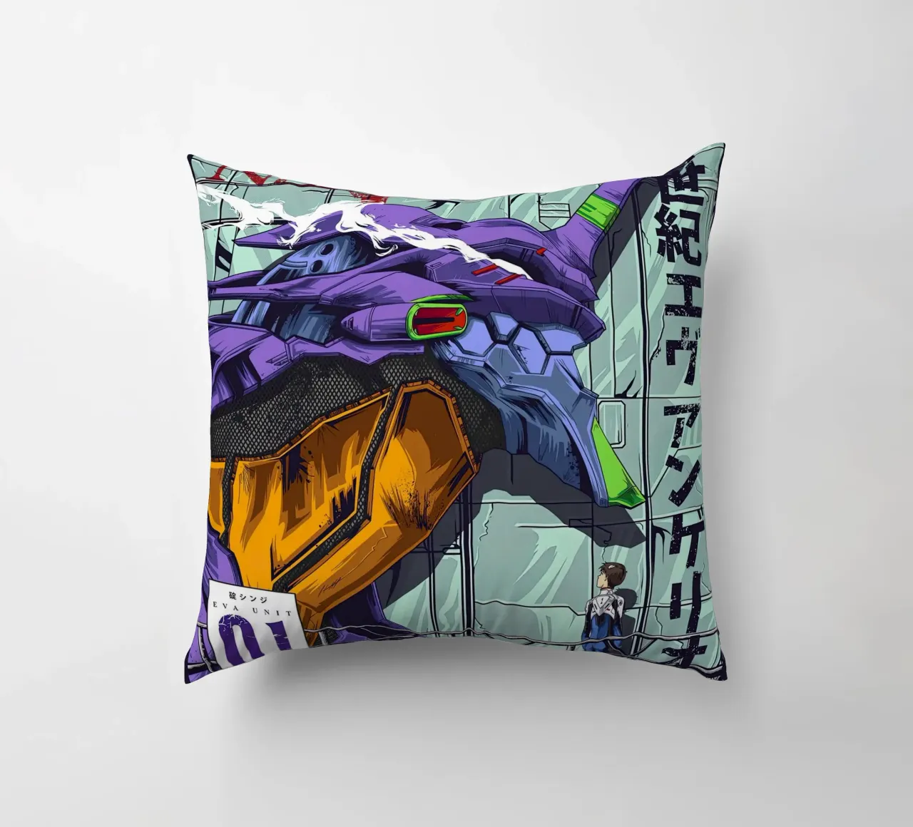 Evangelion - EVA 01 Poster a colori cuscino da MERRSHOP