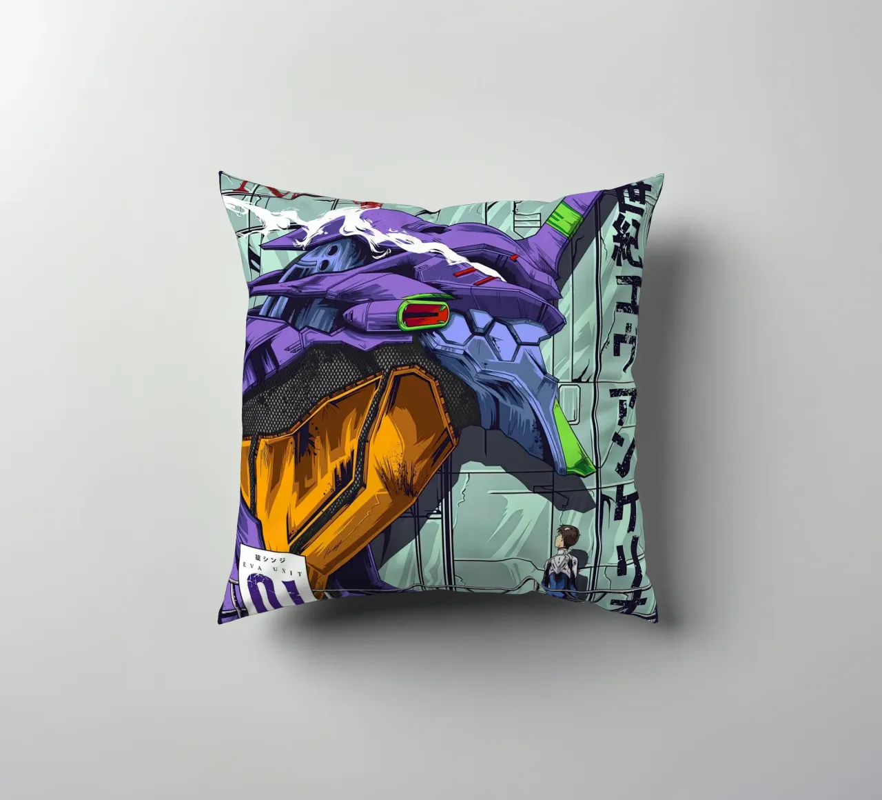 Evangelion - EVA 01 Poster a colori cuscino da MERRSHOP