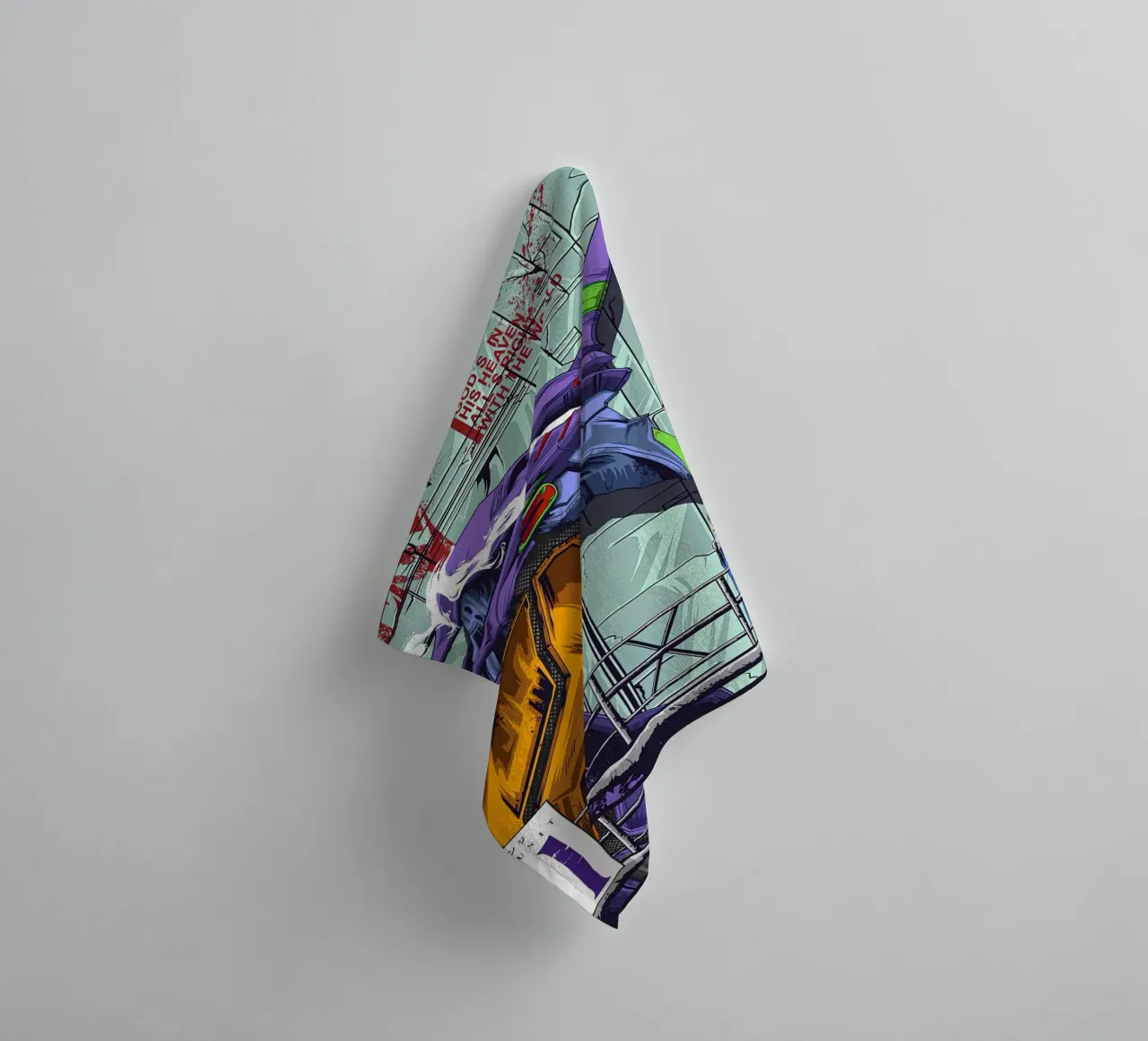 Evangelion - EVA 01 Poster a colori asciugamano da bagno da MERRSHOP