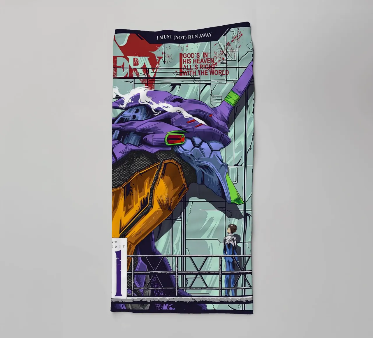 Evangelion - EVA 01 Poster a colori asciugamano da bagno da MERRSHOP