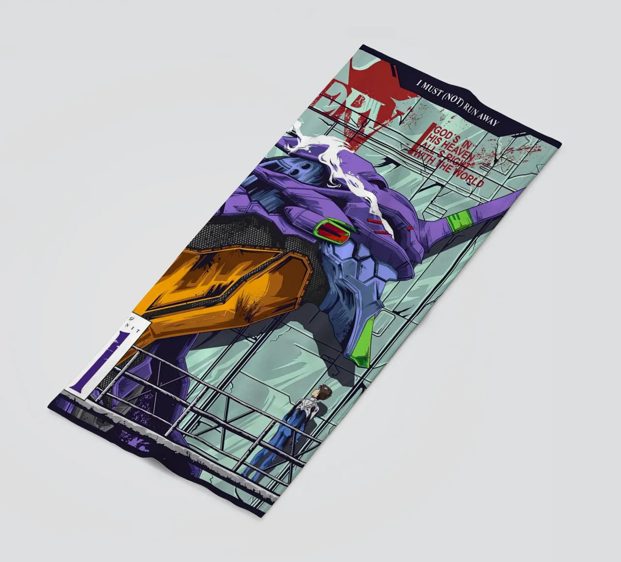 Evangelion - EVA 01 Poster a colori telo mare da MERRSHOP