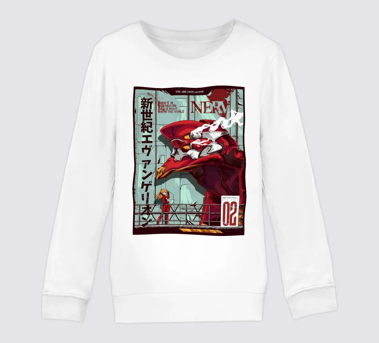 Evangelion - Poster a colori EVA 02 felpa bambino da MERRSHOP