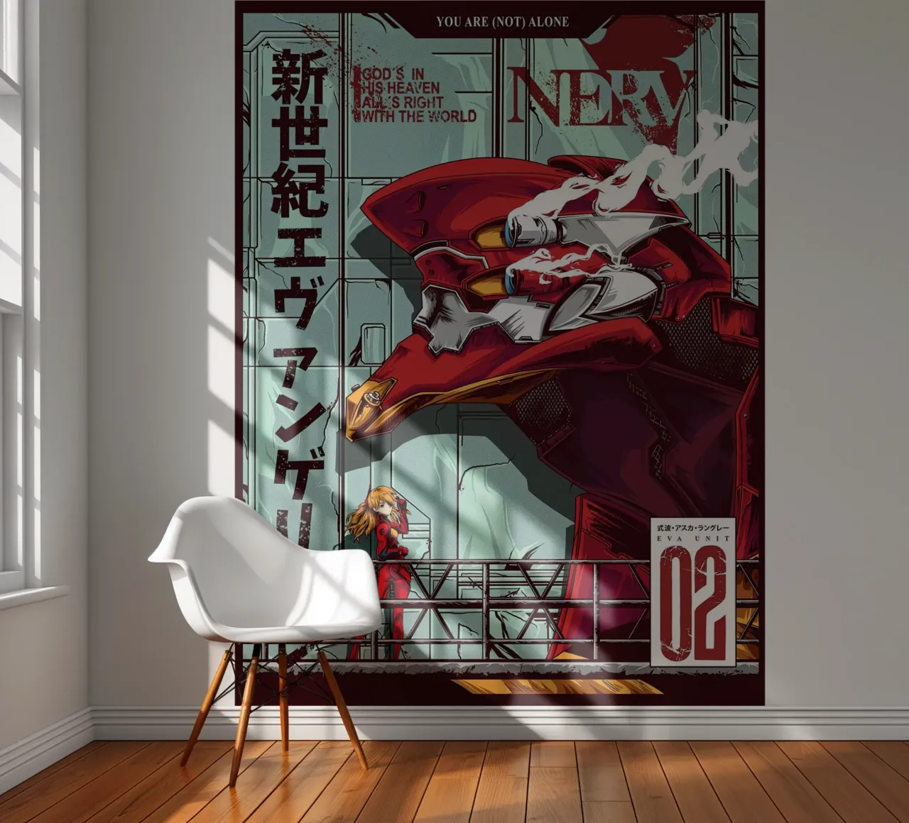 Evangelion - EVA 02 Color Poster photo wallpaper by MERRSHOP