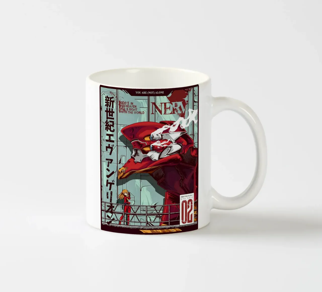 Evangelion - Poster a colori EVA 02 tazza in ceramica da MERRSHOP