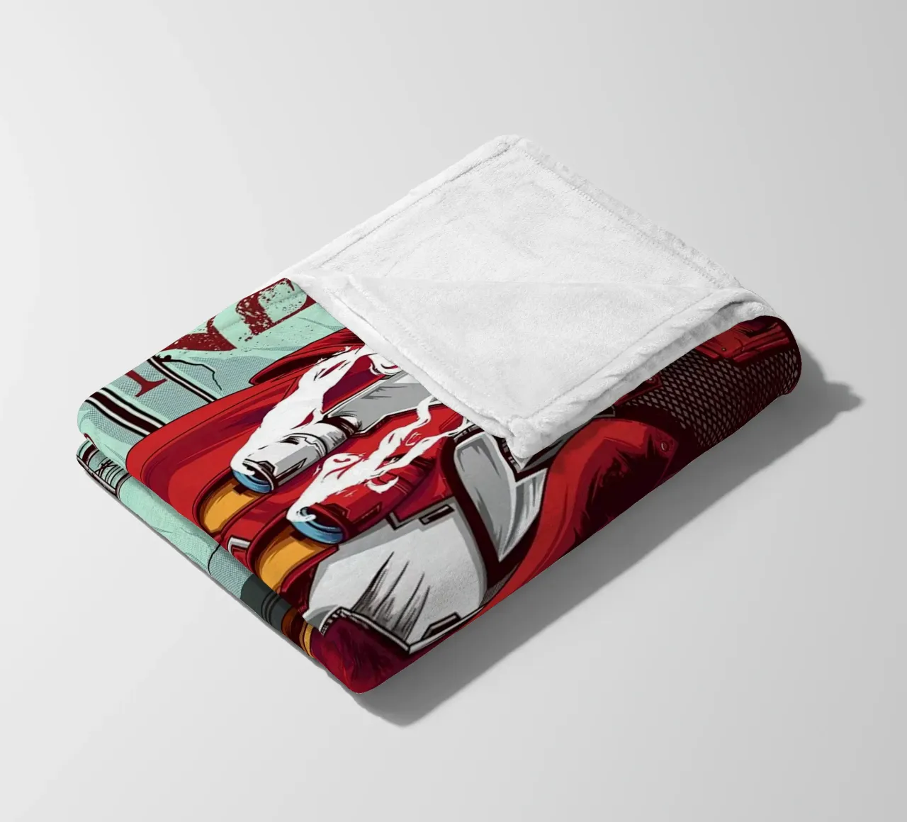 Evangelion - Poster a colori EVA 02 coperta in pile da MERRSHOP