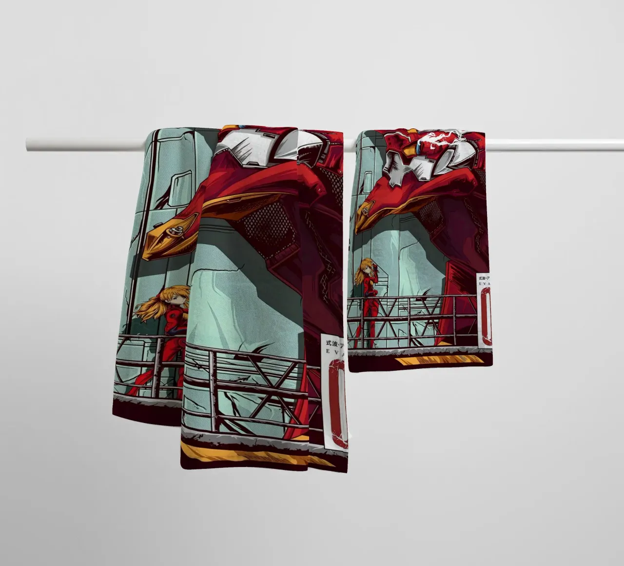 Evangelion - Poster a colori EVA 02 asciugamano da bagno da MERRSHOP